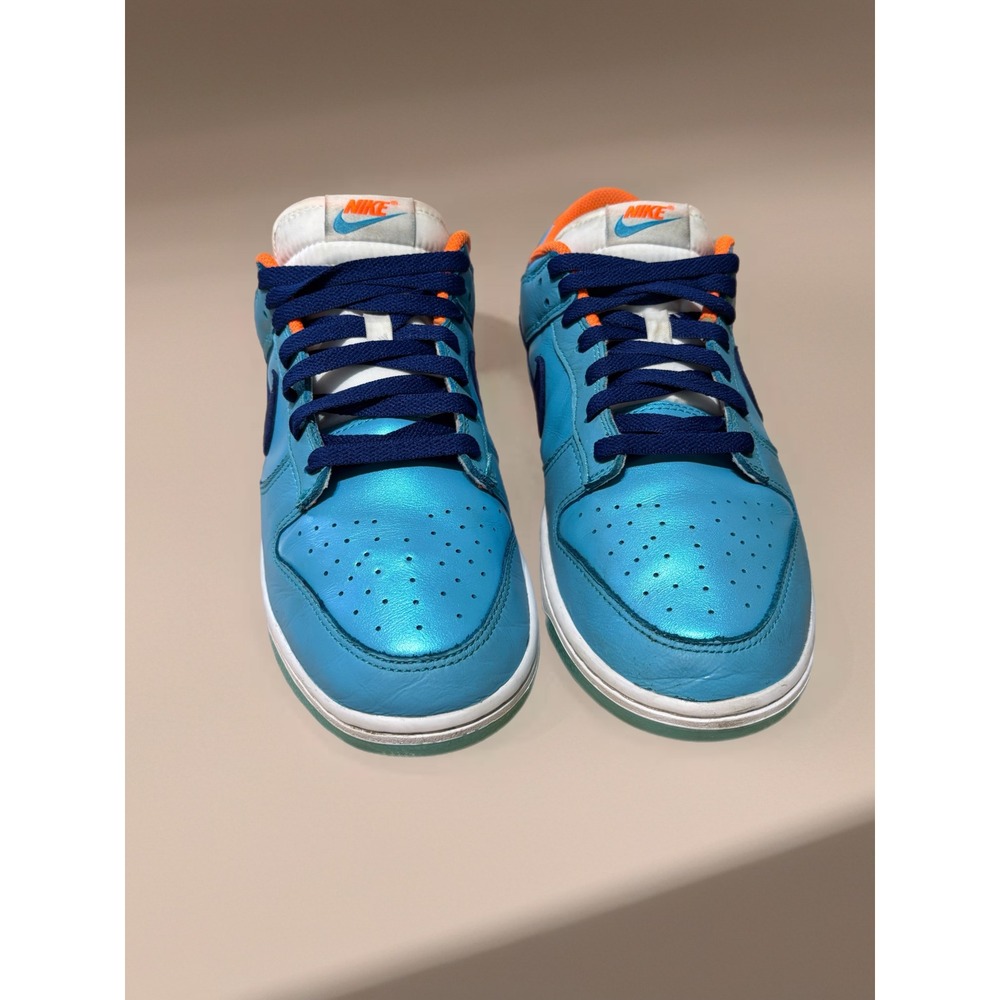 Nike Dunk Low Mens Baltic Blue Bright Total Ornage Sneakers DV0833-400